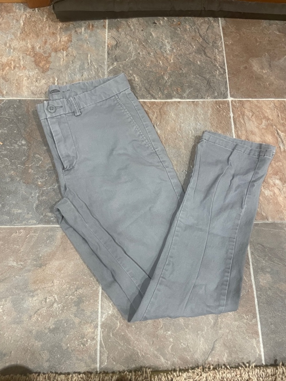 Old Navy Men's Light Gray Chinos